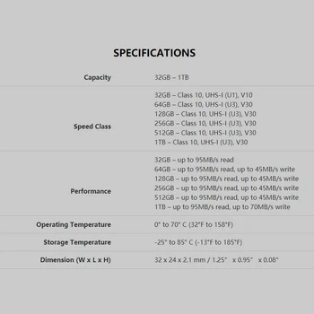 Lexar 633x SDHC/SDXC UHS-I-Kort 95MB 16GB, 32GB, 64GB 128GB 256 GB 512 GB Class 10 SD Kort Til 1080p full-HD 3D, 4K Kamera