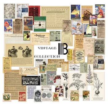58pcs Vintage avis skæring/plakat-Serien Materiale Sæt Papir til Scrapbooking, DIY Projekter/fotoalbum/på Kortet du skal Gøre Håndværk