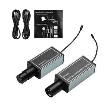UR-4 Professionelle Digitale Trådløse Mikrofon-System med XLR-Sender og-Modtager Indbygget Lithium Batteri, skal det Tilsluttes til Audio