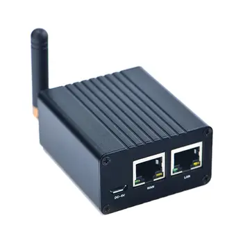 NanoPi R1 Allwinner H3 1GB Dual Ethernet-Port, Wifi & BT, ombord eMMC med USB og Seriel Port til masse