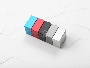 Cube sukker aluminium Skifte Tester base boliger 1X1 sølv rød blå grå til sort rød brun blå SMD RGB til Mekanisk Tastatur