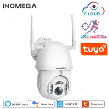 INQMEGA 1080P Tuya Auto Tracking Wifi IP-Kamera WiFi Sikkerhed Hjem PTZ-Speed Dome CCTV IR Udendørs Onvif Med Google Startside OrAlexa