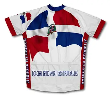 Den dominikanske Republik Flag Cykling Trøjer Sommer Kort Ærmet Cykel Bære Cykel maillot åndbar MTB Kort ærmet cykel tøj