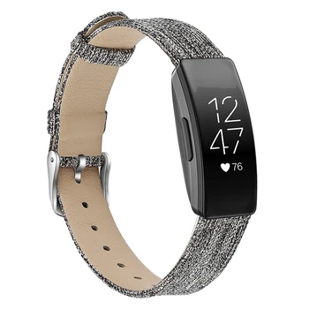 For Fitbit Inspirere HR-armbånd nylon tekstil-bælte i canvas rem til at Inspirere HR Hjertet Smartwatch Band