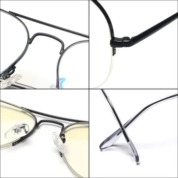 JackJad Vintage Halv Frame Luftfart Metal 6589 Style Almindelig Briller Fashion Brand Design Briller Frame Briller Oculos De Grau