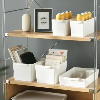 Plast Box Tilfælde Køkken Kabinet Opbevaring Containere Spice Arrangør Desketop Diverse Opbevaringsboks Hjem Køleskab Organizer