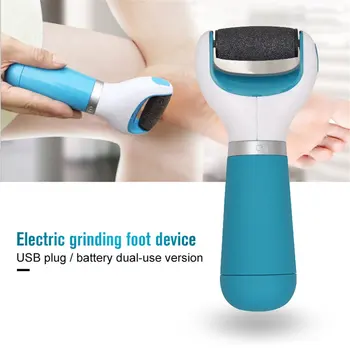 Elektrisk Fod Grinder USB-Plug-In til Batteri / Dual-Use Version ABS Skrælning Fødder Døde Flået Elektriske Fod Grinder