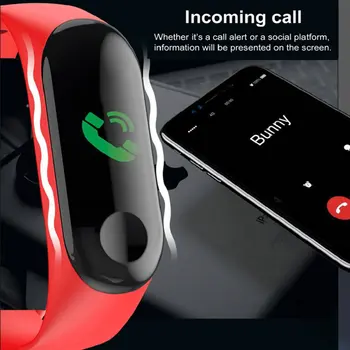 Digital ur Mænd eller Kvinder, Smart Ur med puls Blod PressureSleep Overvåge Skridttæller Bluetooth-forbindelse smart band armbånd