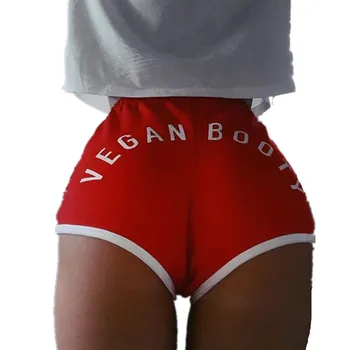 Kvinder Casual Kører Sport Korte Bukser Fitnesscenter Jogging Bukserne Sommeren Hot Pants Veganer Booty Print Korte Træningsdragt Bukser