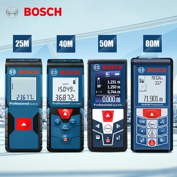Bosch laserafstandsmåler infrarød håndholdte høj præcision laser måleinstrument 25/30/40/50/80 meter, IP54 vandtæt