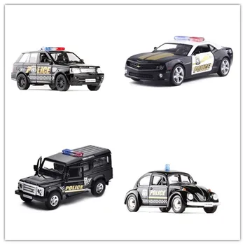 1:36 Skala RMZ Byen Klassisk Politiet legetøjsbil Racing Bil, SUV Trykstøbt Metal Bil Legering Trække sig Tilbage Model Toy Cars Kid Gave Samling