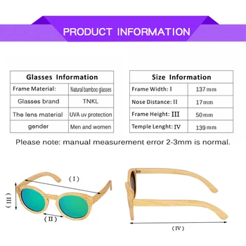 Håndlavet Bambus ramme Polariserede solbriller til Unisex-høj kvalitet solbriller til kvinder Stranden Anti-UV-ovale briller Træ-Sag