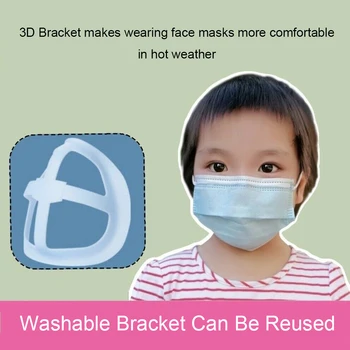 Børn Maske Beslag Læift NonStick-up Mask Stå Indre Støtte Næse Øge pusterum Genanvendelige Børn Maske Holder