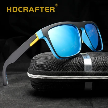 HDCRAFTER Polariserede Solbriller til Mænd Kørsel Nuancer Mandlige Sol Briller Til Mænd, Sikkerhed 2018 Luksus Brand Designer Oculos D731