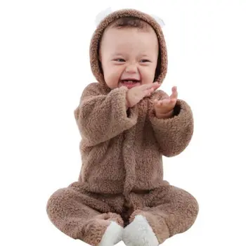 Baby Rompers Vinter Baby Dreng Piger, Tøj, Bomuld, Nyfødte Småbørn Tøj Spædbarn Jumpsuits Varmt Tøj