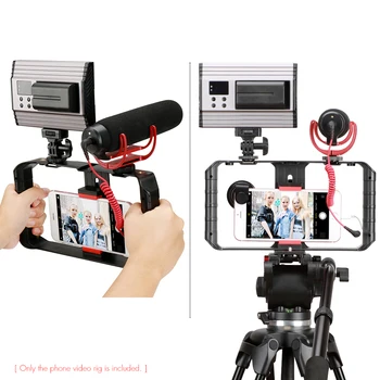 Ulanzi U-Rig Håndholdte Smartphone Beslag Holder til Video Optagelse Phone Video Rig Optagelse Stabilisator til iPhone & alle Telefoner