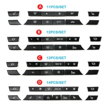 Kvalitet Konsol Dashboard Ac Knapper Tasten Caps Repair Kit Sæt ForBMW 5 7-Serie F10 F18 F01 F02 520 523 525 530 730 740