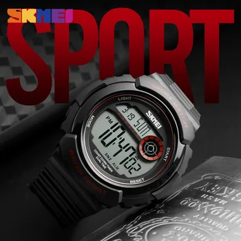 SKMEI Mode Afslappet Sport Watch Mænd, 5Bar Vandtæt Chronograph Ure Alarm Ur Digital Ur Relogio Masculino 1367