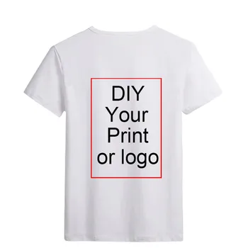 LUSLOS Tilpasset Print T-Shirt til Kvinder Girl ' s DIY Foto Logo Top t-Shirts T-shirt Mænd er drengens tøj Bomuld af Høj Kvalitet