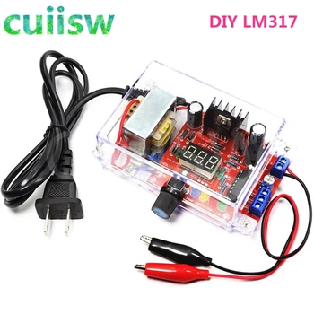 DIY Kit LM317 Justerbar Reguleret Spænding 220V til 1,25 V-12.5 V Step-down strømforsyningsmodul PCB Board Elektroniske kits