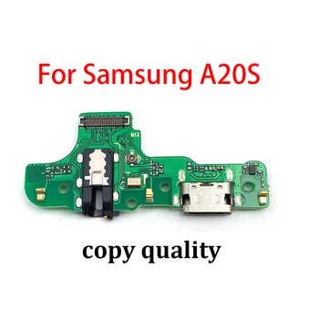 10stk/Masse, USB-Port Oplader Dock Stik Opladning Board FLex Kabel med Mic Mikrofon yrelsen For Samsung A20S A207F