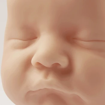 KAFFEFACILITETER Bebe Reborn Dukke 17 Inches Naturtro Nyfødte Reborn Baby Levi Vinyl Umalet Ufærdige Dukke Dele DIY Blank Dukke Kit