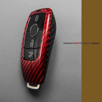 Velegnet Til Mercedes Benz-Tasten Case Cover Ægte Carbon Fiber Bil nogle Tilfælde Dække for En B G S E C Klasse W205 W213 C217 W177 W247