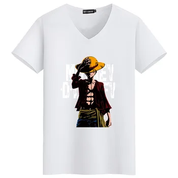 Søde Unicorn Et Stykke Ruffy Trykte T-shirt i bomuld kortærmet tshirt streetwear herre t-shirts drenge tøj anime sommer tees
