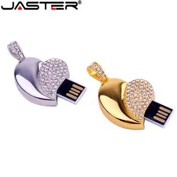JASTER varm salg af fast kapacitet crystal Mini damer taske USB 2.0 4GB 8GB 16GB 32GB Ekstern Storage USB-flash-drev