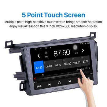 Seicane 9 tommer Android 10.0 Bil Stereo GPS Radio Playerfor Toyota RAV4 venstre hånd drivier 2013-2018 Støtte RDS Bageste Kamera DVR