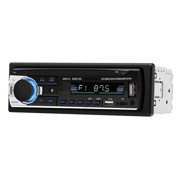 LaBo Autoradio SWM-530 12V Bil Radio Bluetooth-1 din Stereo radio, AUX-IN FM/USB/Modtager MP3-Multimedia-Afspiller bilstereo