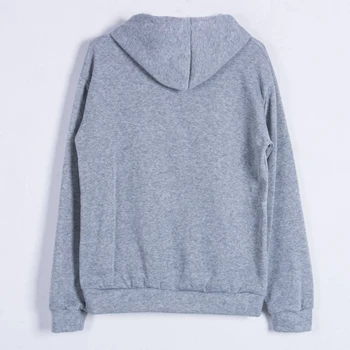 Unisex Mode Nyligt Kvinder Langærmet Hættetrøje Brev Print Smart Sweatshirt Hætte Jumper Damer Pullover Toppe