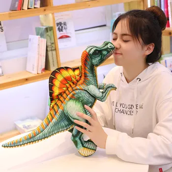 40-100cm Simulering Dinosaur Plys Legetøj Udstoppede Dyr Dragon Spinosaurus Dukke Naturtro Pude til Børn