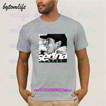 Ayrton Senna Formel 1 T-Shirt Til Sommeren Udskrive Sort T Shirt Tøj Populære Skjorte Bomuld T-Shirts Forbløffende Kort Ærme Unikke Mænd Toppe