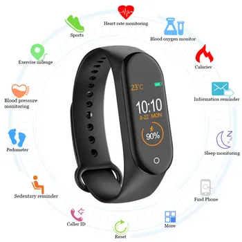 Smartwatch Armbånd Band Sove Tracker TFT 2020 Vandtæt Smart Armbånd Ur Ring Påmindelse Ure Fitness Tracker Mand, Kvinde