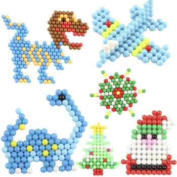32 Farver 3D Refill Perler, Perler, Puslespil for Kids Legetøj Til Piger, Håndlavet Montessori Crystal DIY vand spray perler spil Magiske legetøj
