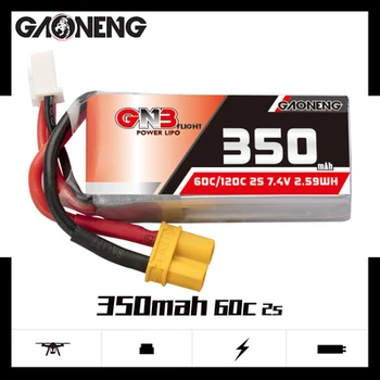2STK Gaoneng GNB 350mah 2S 7.4 V 60C HV Lipo Batteri Med XT30 Stik Til BETAFPV Beta75X 3S Beta65X 2S Whoop Droner dele