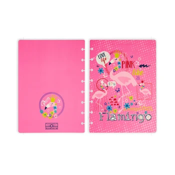 Fromthenon Flamingo Discbound Notebooks Dækker Dics Ring Champignon Hul Notebook Cover Planner Tilbehør Kontorartikler