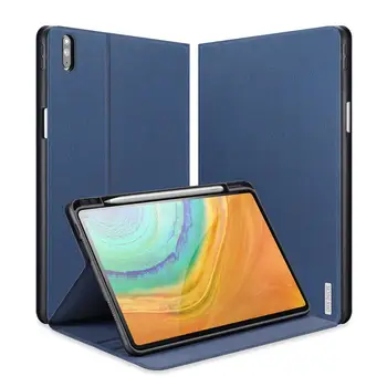For Huawei MatePad Pro 10.8 tommer Tilfælde PU Fashion Læder Magnetic Smart Flip Cove Stå Pen slot Fold Ultratynde Blød kant