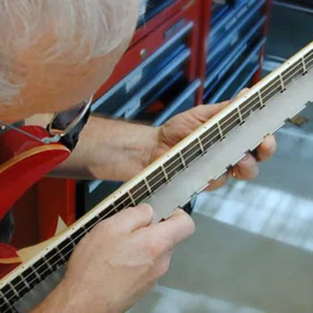 Guitar Hals Kærv Lige Kant Luthiers Værktøj med String Handling Lineal Måle for Gibson 24.75 Tommer og Fender 25.5 Tommer Electr