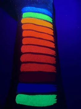 20g Fluorescerende Nail Powder Neon Fosfor Farverige Nail Art Glitter Pigment Længste Varig 3D Glød Lysende Støv Dekorationer