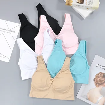 CHRLEISURE Seamless Undertøj til Kvinder Samles Stød Trænings-og Bra Ingen Fælge Flytbare Brystet Paded Bralette