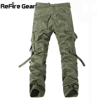 ReFire Gear Casual Hær Militære Stil Cargo Bukser Mænd Multi-Lomme Bekæmpelse Af Taktiske Bukser Mode Efteråret Bukser Bomuld Bukser