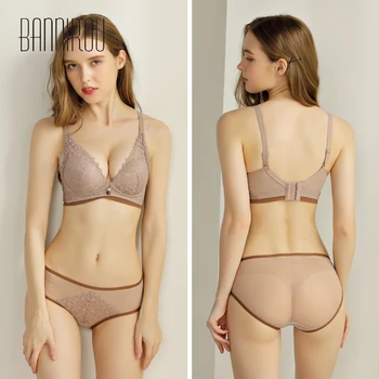 BANNIROU Kvindes Bh ' Sexy Lace Bralette Active Wire Gratis Push Up Undertøj Undertøj Til Kvinden Konvertible Stropper Gratis Fragt
