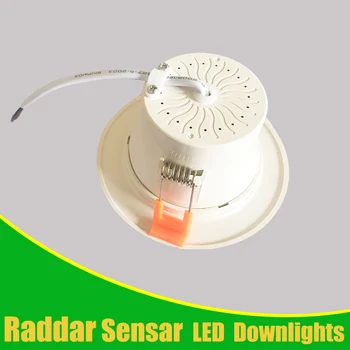 Radar Motion Sensor Led Downlight Radar Sensor Light 5W 7W Rund Forsænket 110/220V Led Pære til Indendørs Midtergangen Korridor Veranda