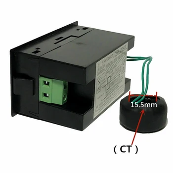 6 i 1 AC Overvåge D69-2058 Digital AC-Spænding og Strøm Frekvens Faktor elmåler Multi-Funktion Power-Skærm