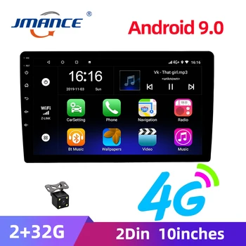 JMANCE 4G Netværk 2 Din-2+32G Android Bil Radio 2.5 D 9