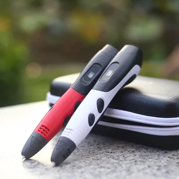 USB 3d-pen 3d-håndtag med Strålende farver 1.75 mm abs/pla filament med smukke stron taske kan bruge power bank levering