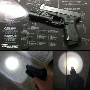 Clearance Pistol Våben Lommelygte Taktisk lys XH35 X300UH-B X300U X300 Glock pistol, Hvid LED Jagt Lommelygte passer til 20 mm skinne