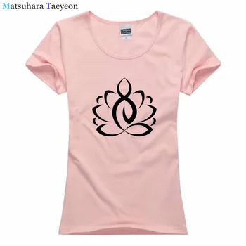 Lotus Buddhistisk Meditation, Afslapning Print Kvinder Tshirt Bomuld Casual t-Shirt Dame-Pige Top Hipster Tee Tumblr Drop Skib T53